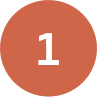 A red circular badge with the number one in white in the center.
