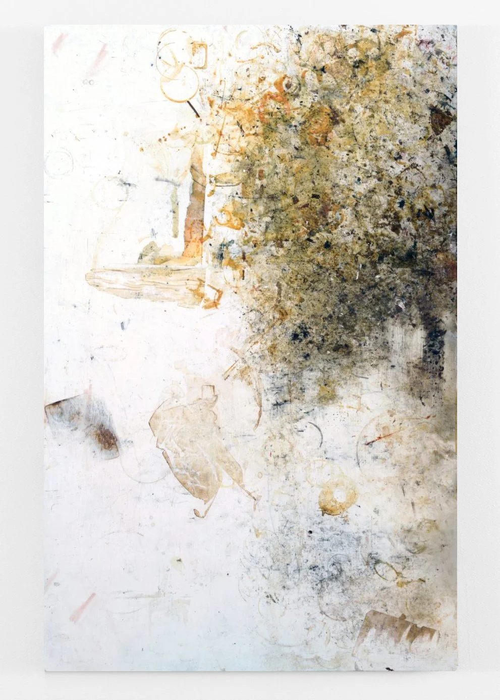   Lost Painting , Mixed media on panel, 130 x 82 cm, 2026 