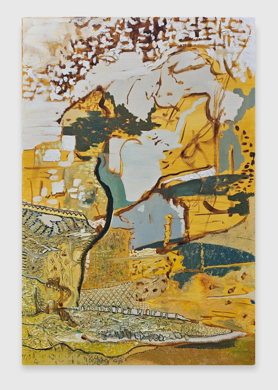   Dismantle Before Worshipping , Oil on canvas, 76 x 51 cm,  2026 