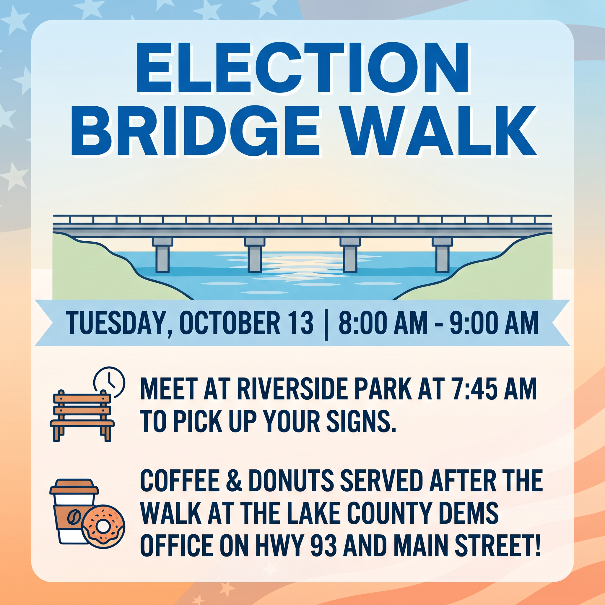 Polson Election Bridge Walk