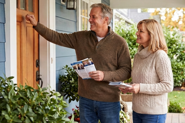 door-knock for sam &amp; dalton!