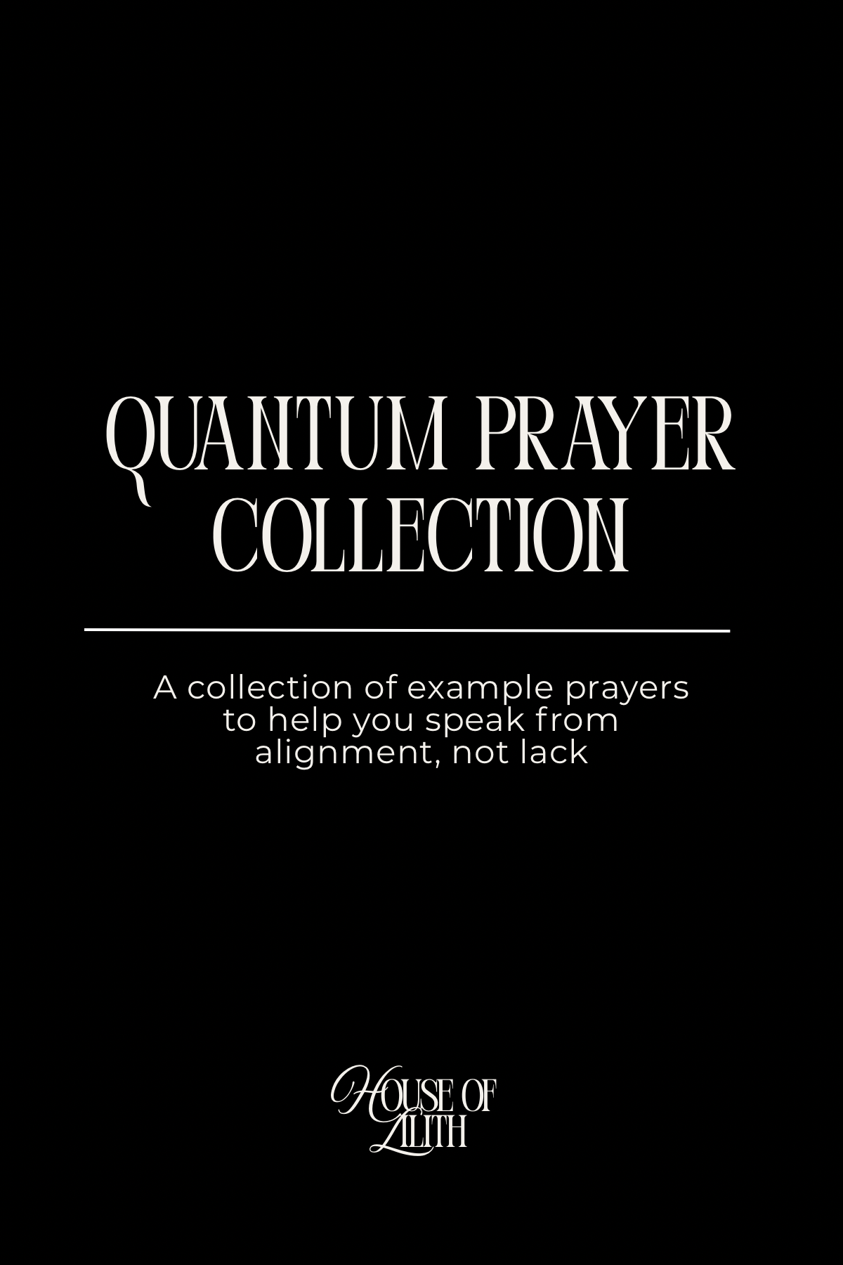 Quantum Prayer List - Instant Download