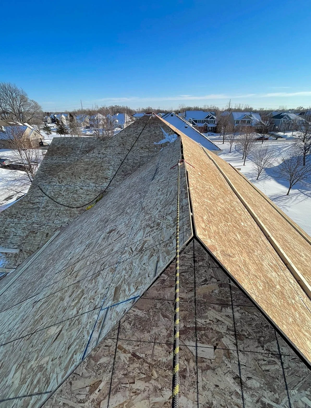 3 Story Fire Loss Framed & Sheathed