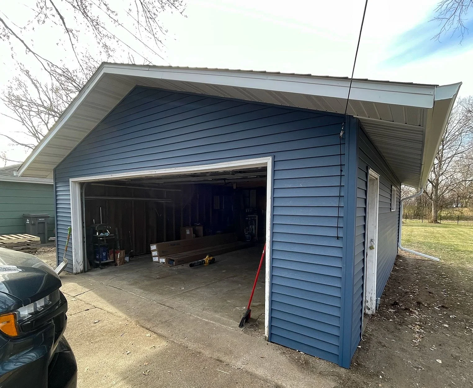 Garage Roof Framed/Roofing & Siding