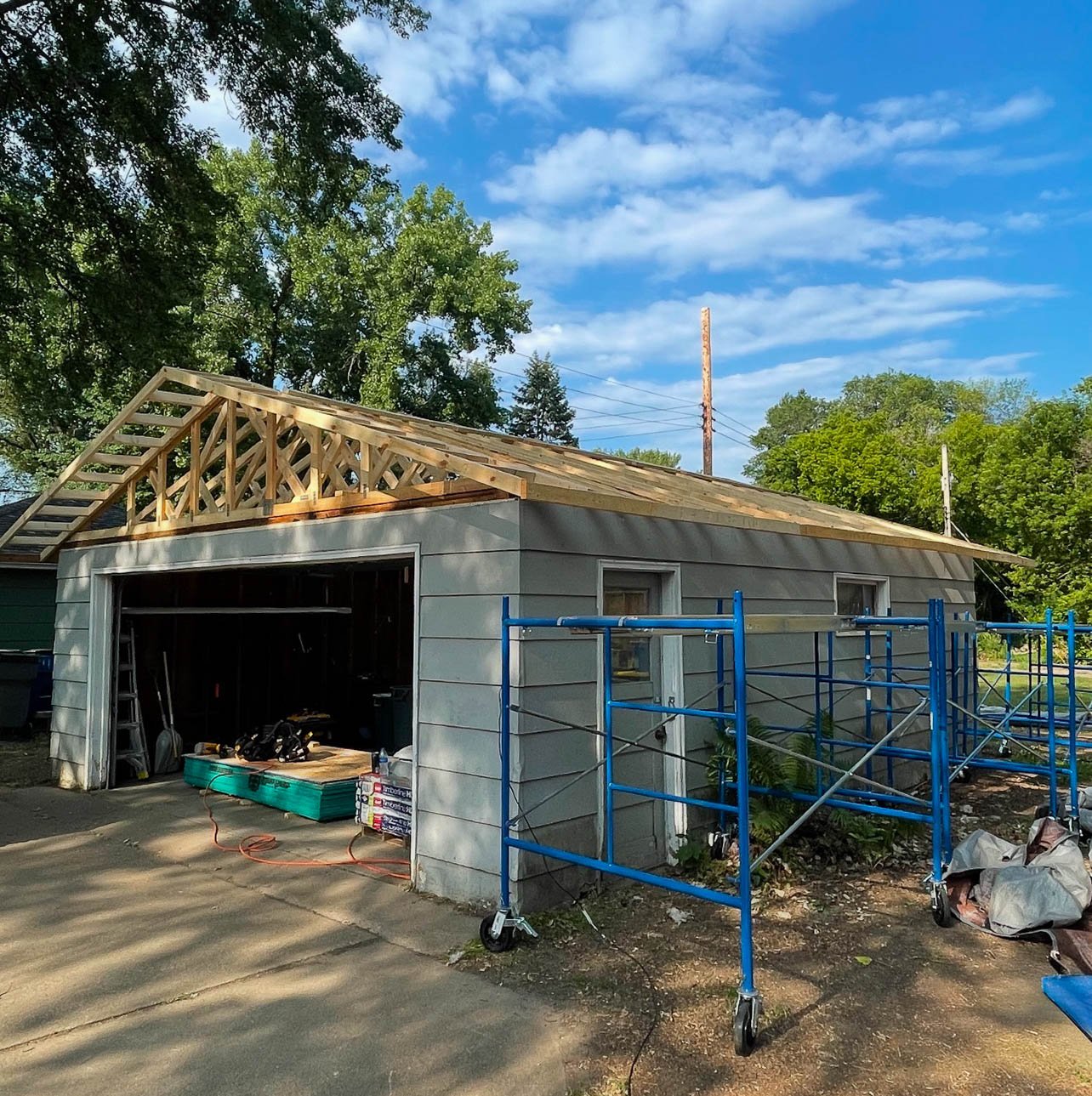 Garage Roof Framing