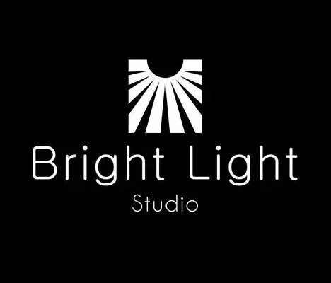 Black background with a logo and text that reads "Bright Light Studio" in white.