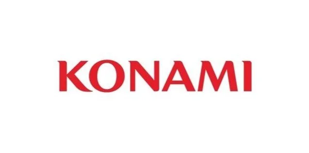 Konami logo in red text on a white background.