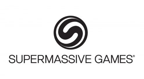 Supermassive Games logo with circular design and text
