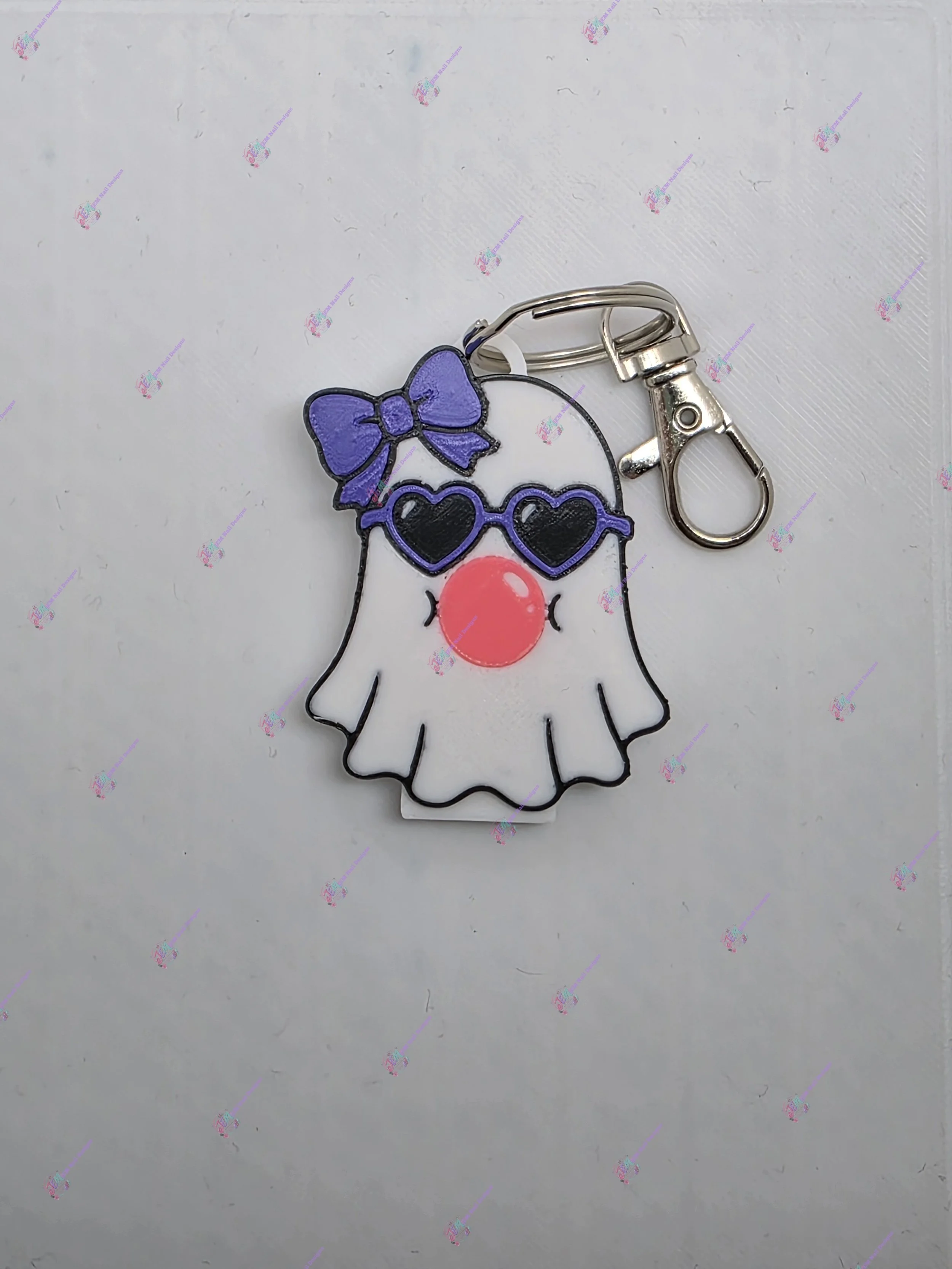 Ghostly Nail Saver Keychain