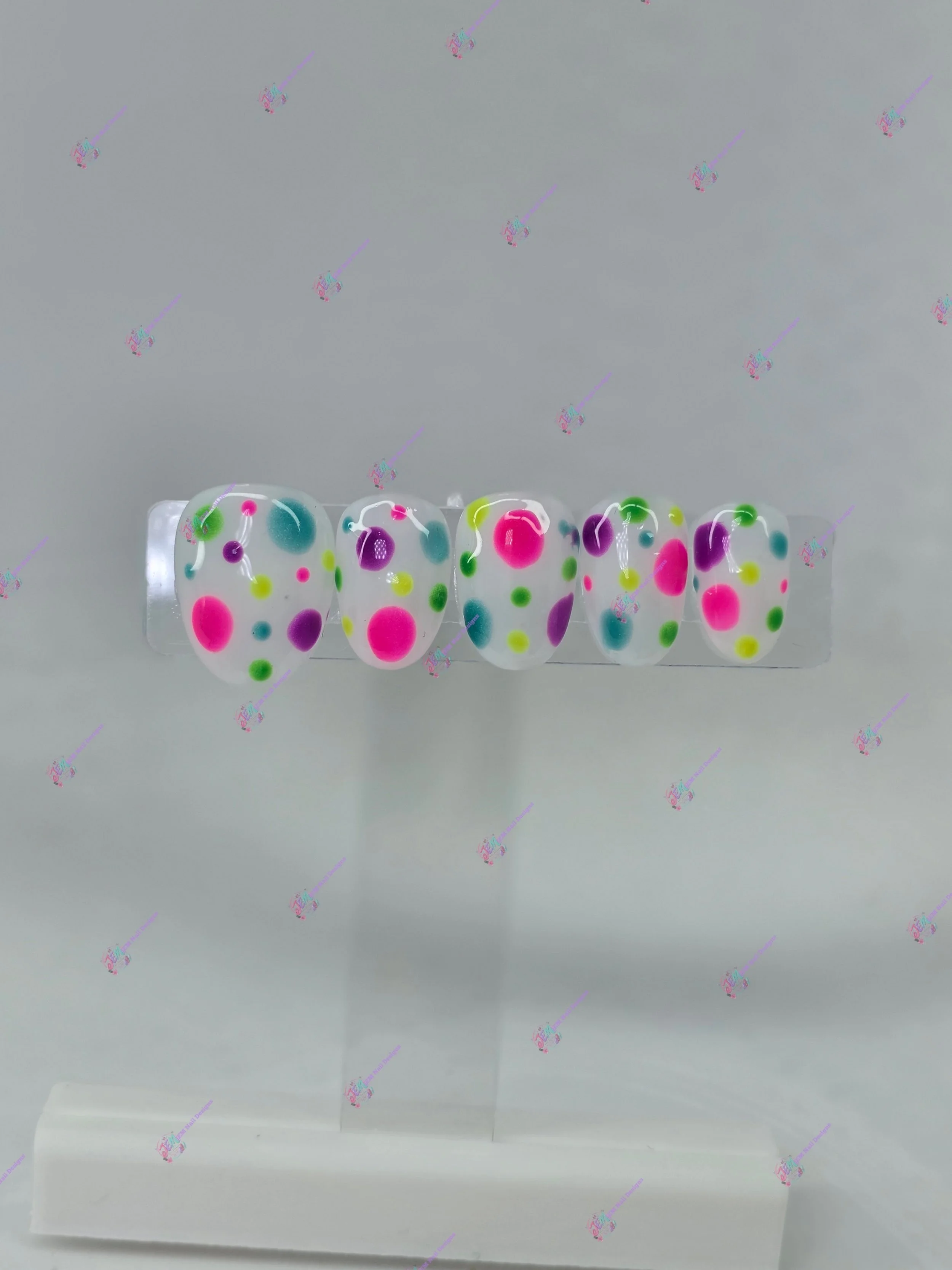 Neon Polka Delight