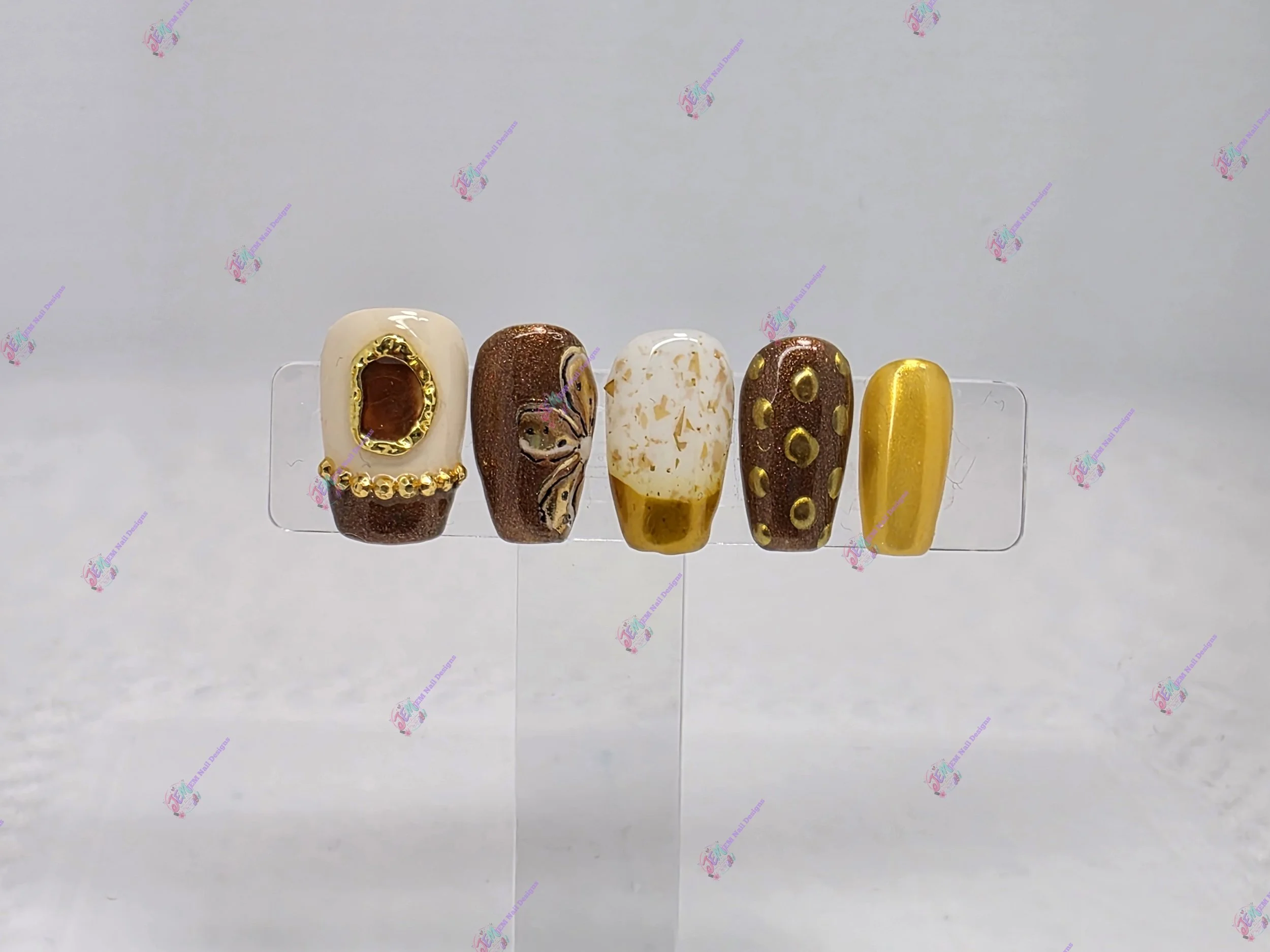 Bronze Luxe Press-On Nails