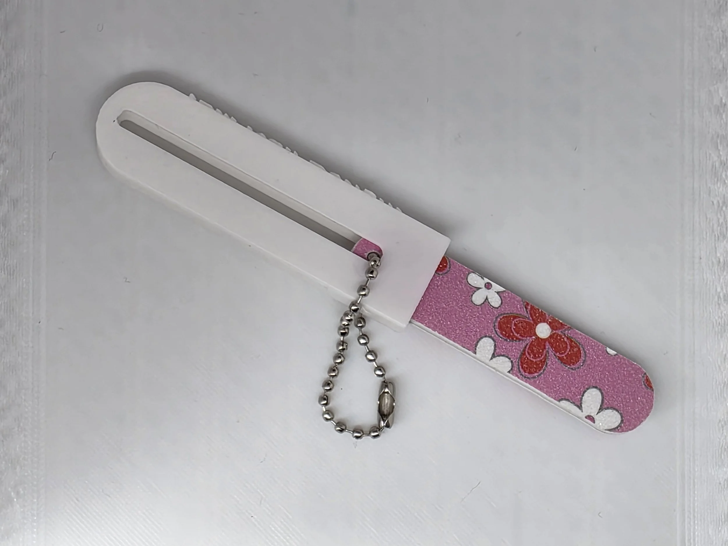 Pocket-sized Nail File Keychain