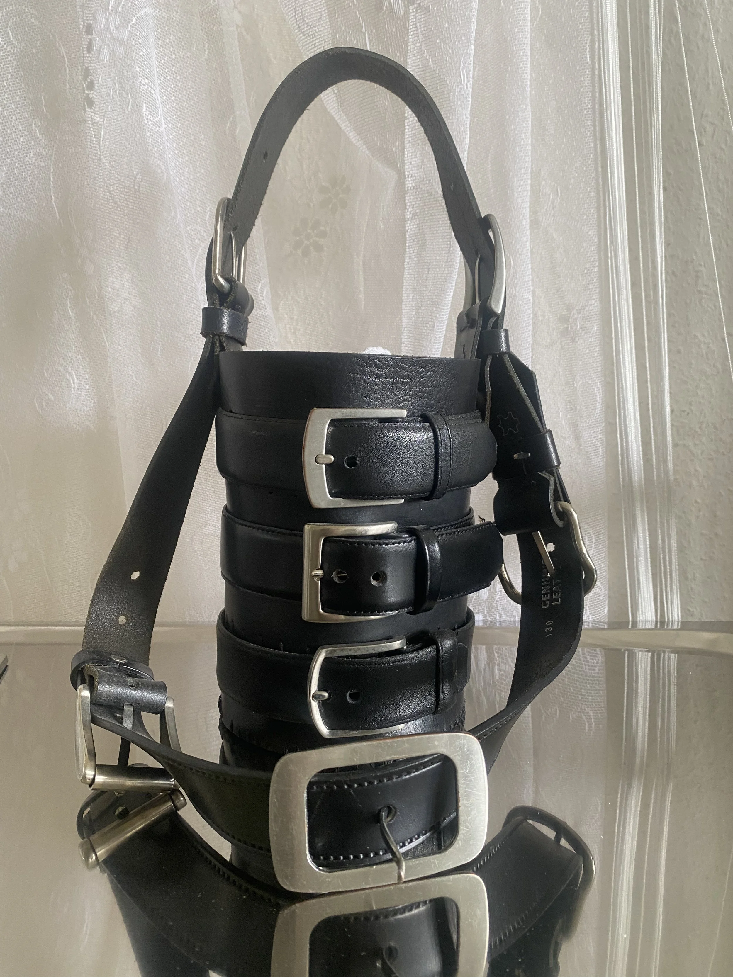BUCKLE CONSTRUCT 02 - Cylinder-Shaped Belt Bag with Buckle Hardware