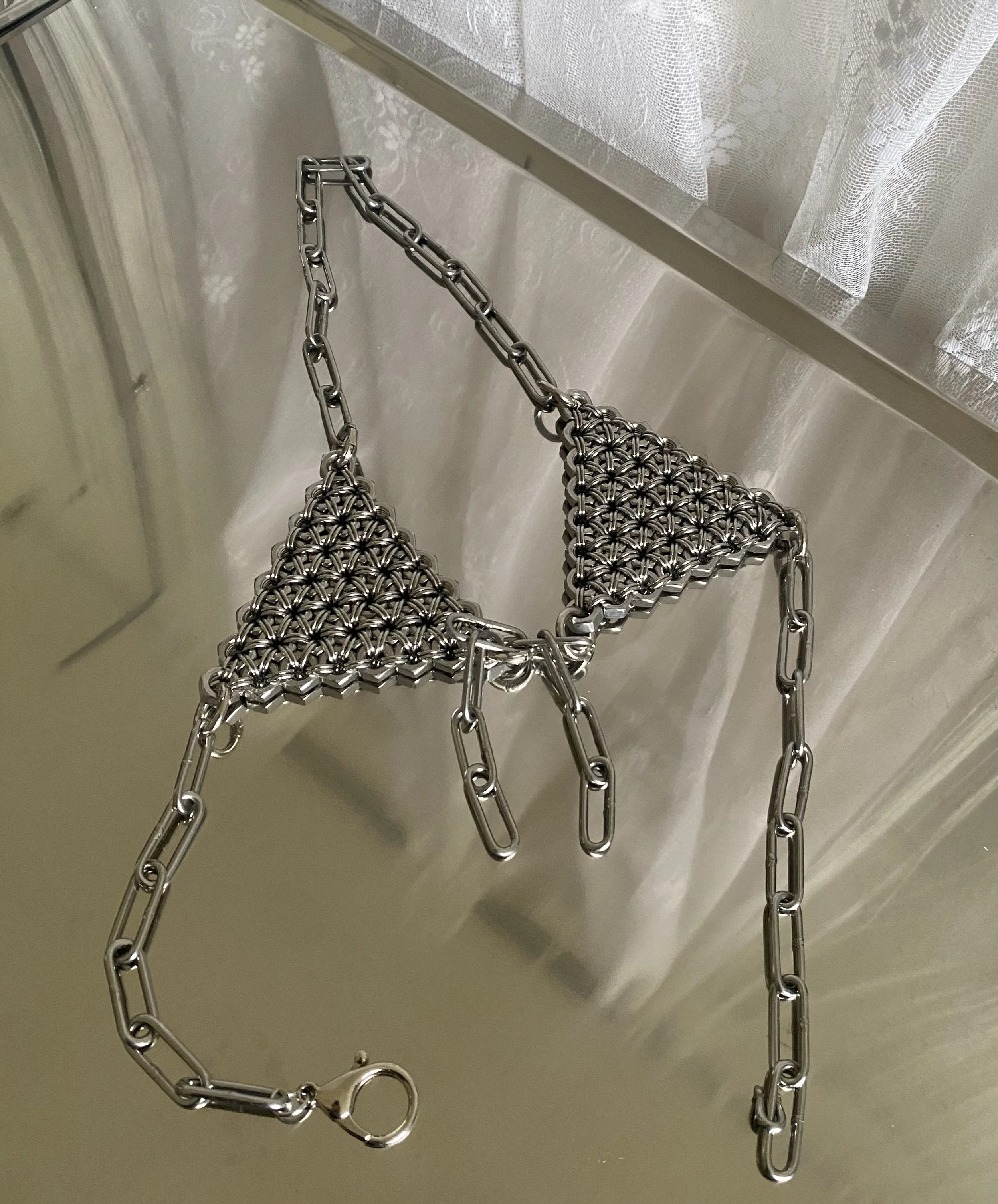 ARMOUR CORE 02.5 - Industrial Stainless Steel Chainmail Micro Bra