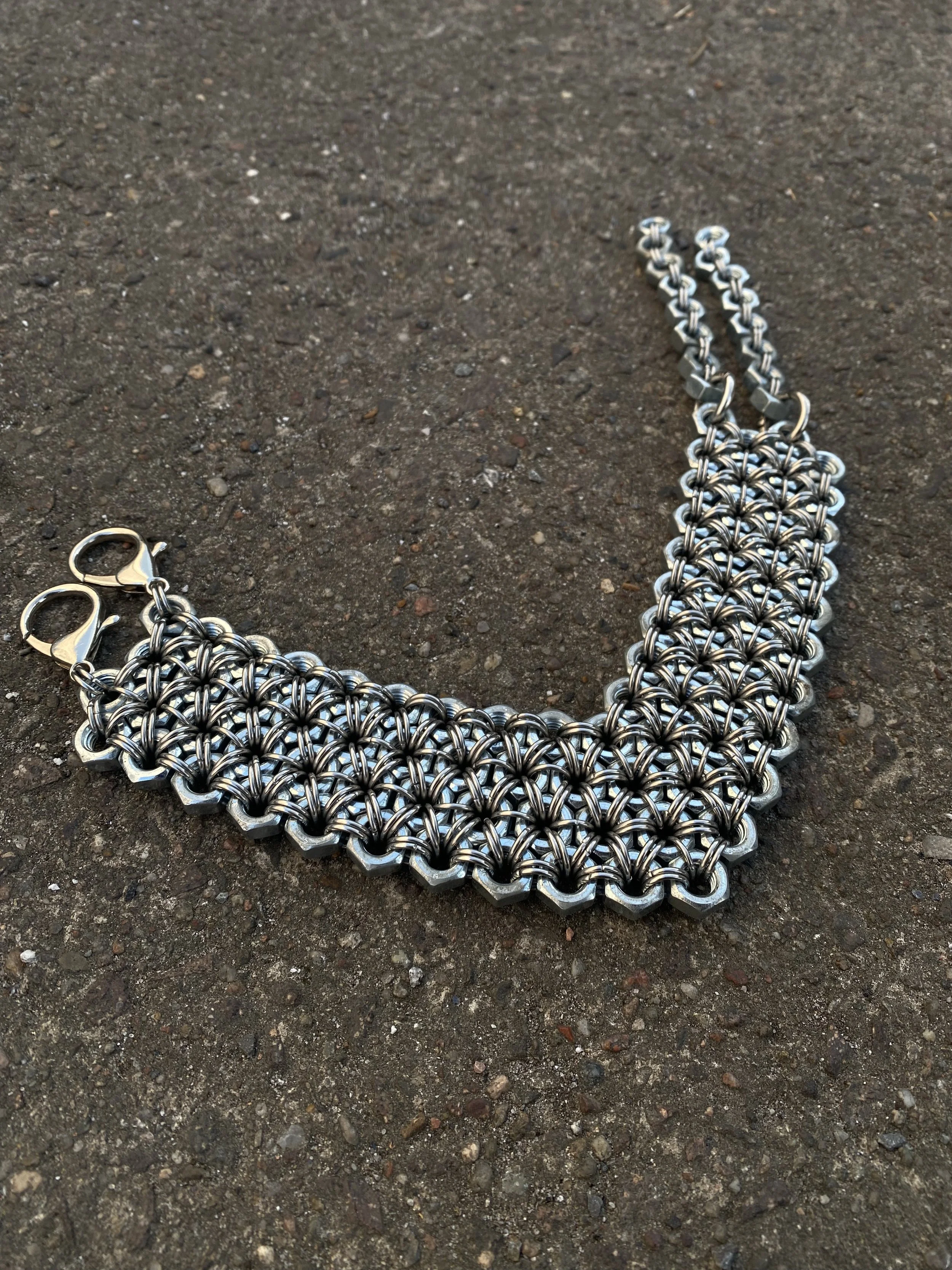 ARMOUR CORE 02.3 - Industrial Chainmail Full Collar Necklace