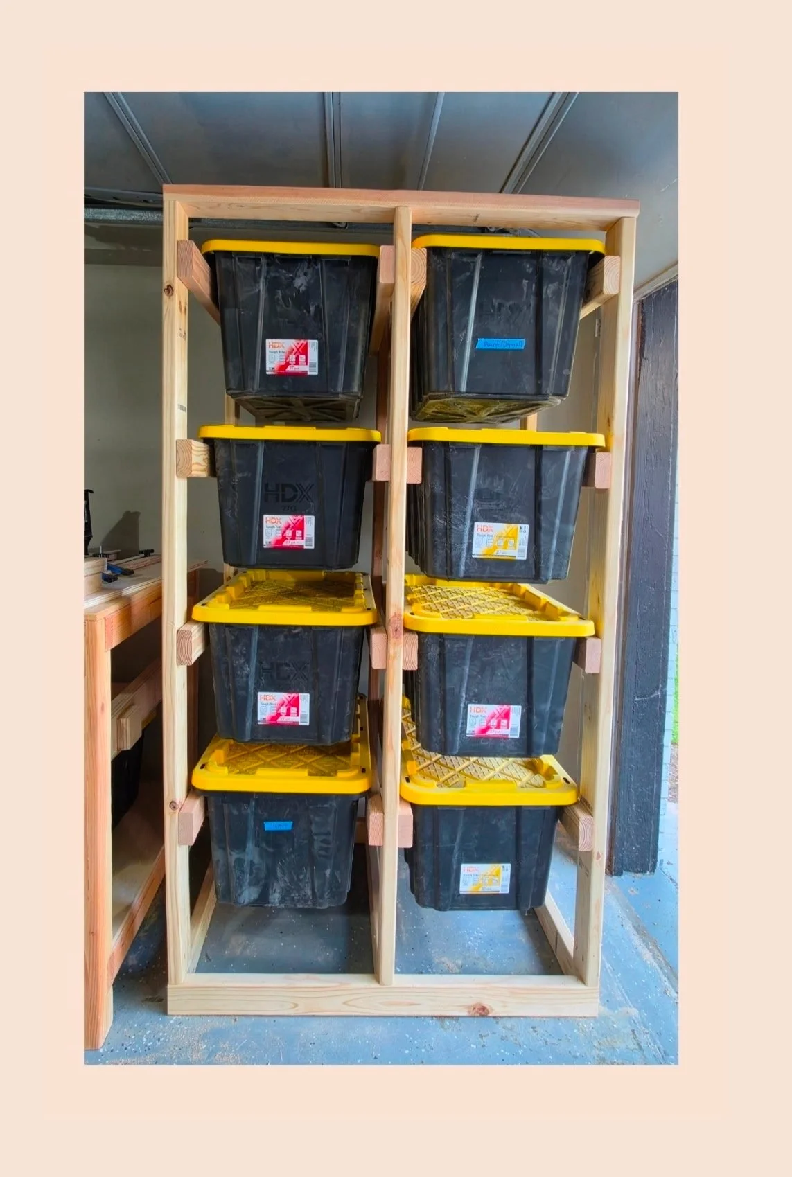 Custom Heavy-Duty Tote Storage Rack