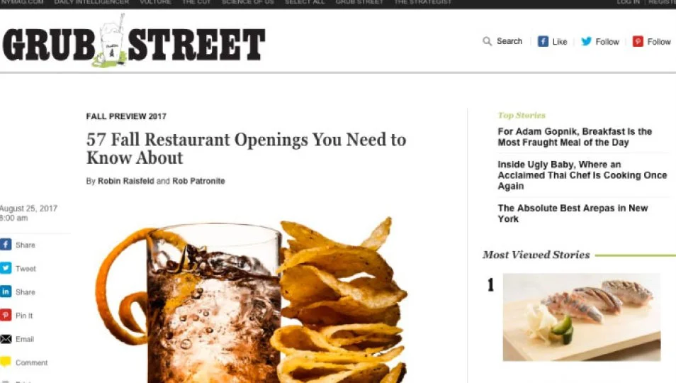[Grub Street] 57 Fall Restaurant Openings You Need to Know About
