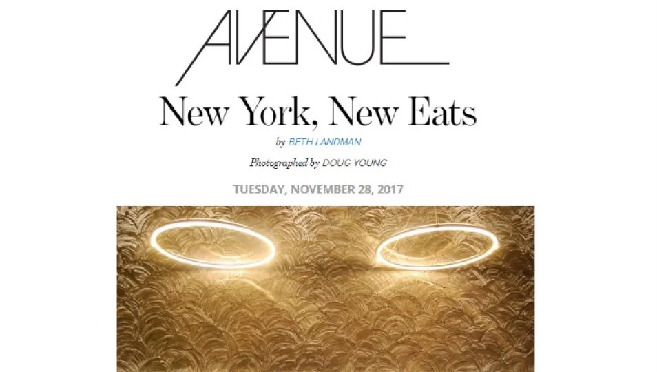 [AVENUE] New York, New Eats