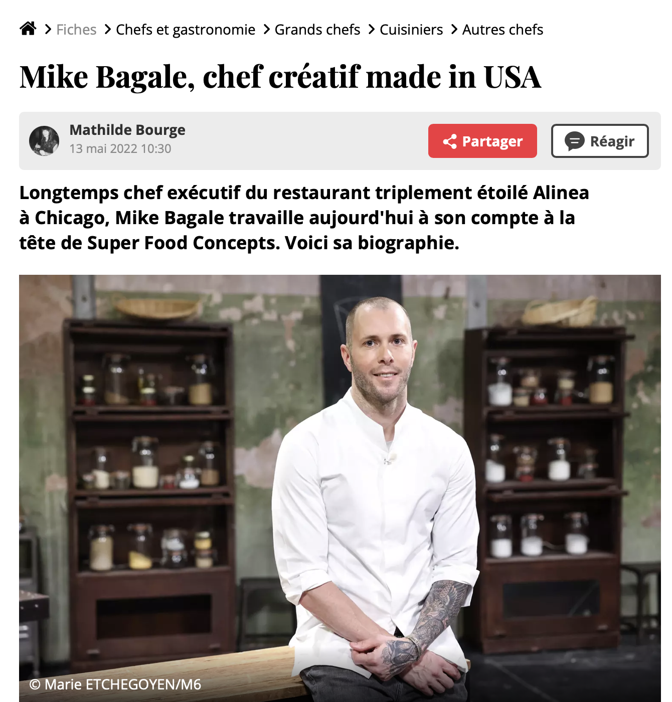 Chef Mike Bagale as TOP CHEF JUDGE in PARIS