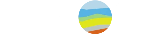 Logo for Asheville Museum of Science, local non-profit, with bold black letters and a colorful globe icon.