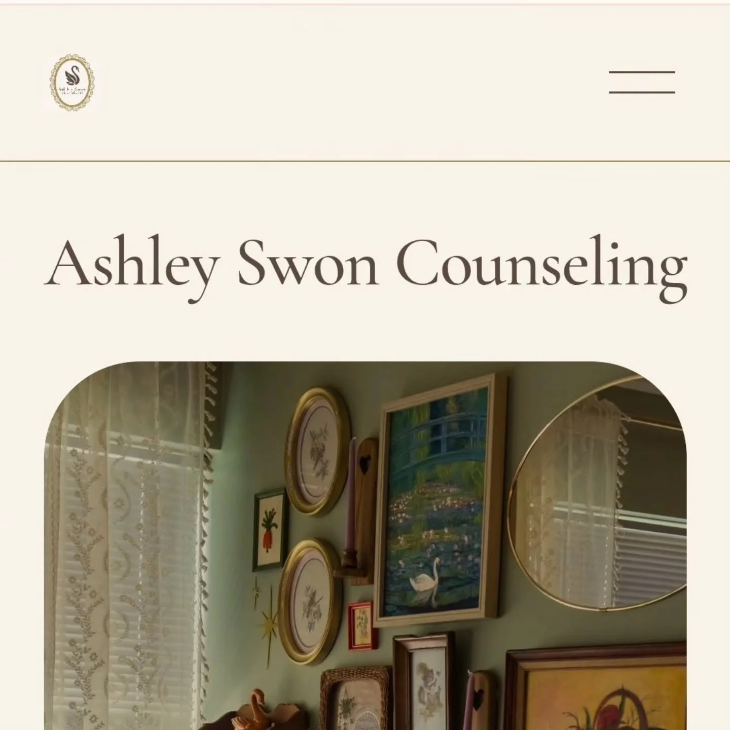 My website is officially live thanks to @clearpurposecommunications! Go check it out! www.ashleyswoncounseling.com 

#website #womanowned #smallbusiness #womensupportingwomen #privatepractice