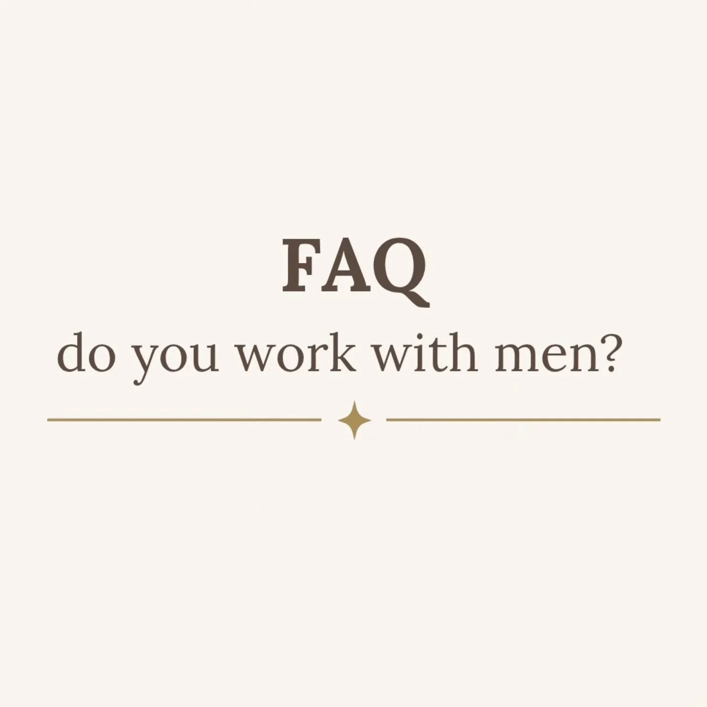 A little reminder: while I primarily work with women, men are welcome here, too.

I&rsquo;m particularly interested in working with men who want to:

&bull; communicate better in their relationships
&bull; understand and express their emotions
&bull;