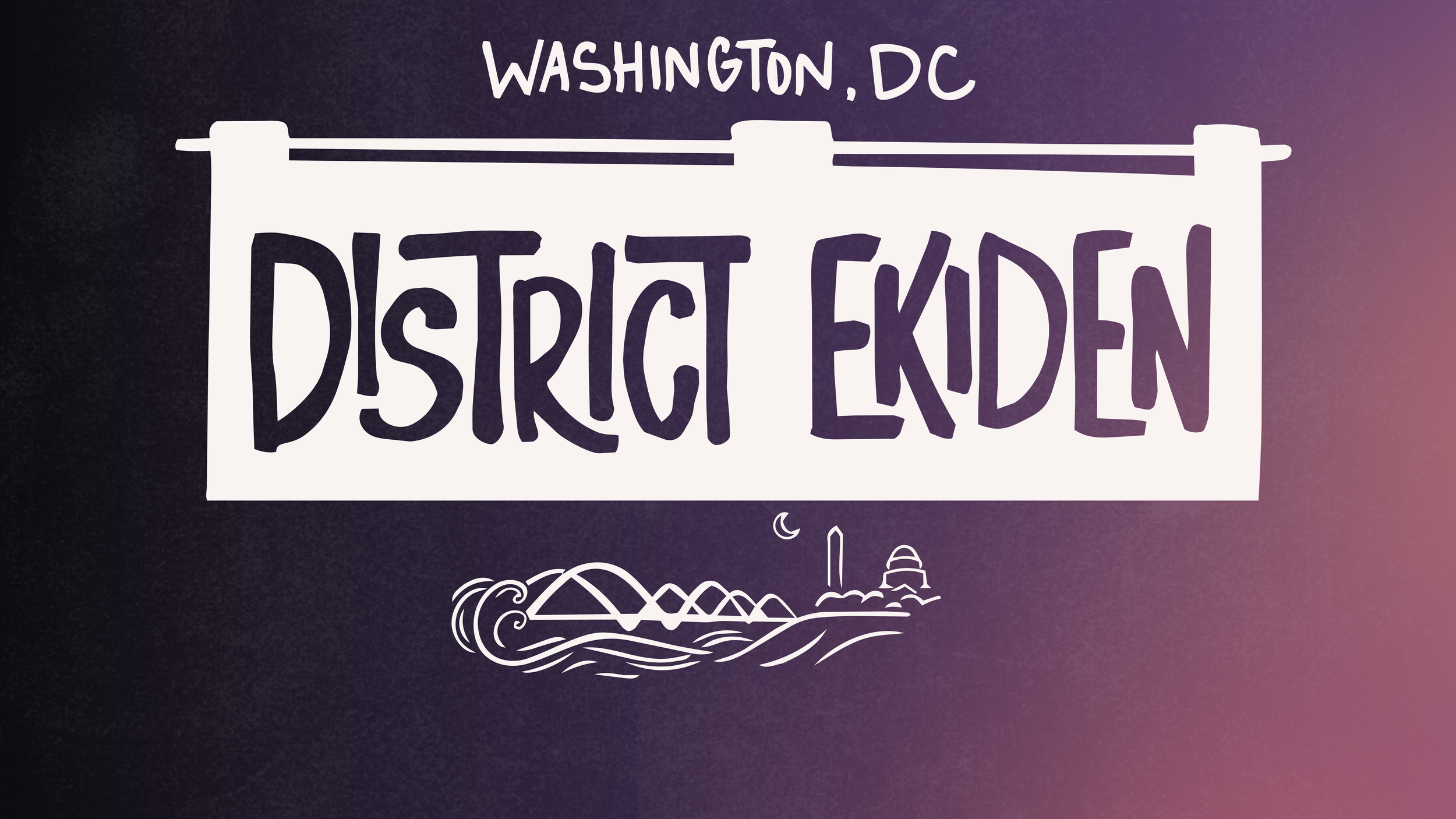 District Ekiden graphic with button the register at bottom