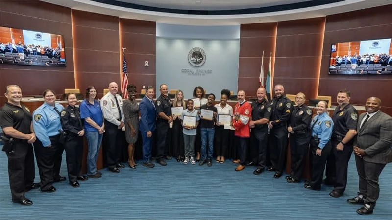 Coral Springs Honors Heroes Who Saved Toddler from Drowning; Proclaims May as Water Safety Month