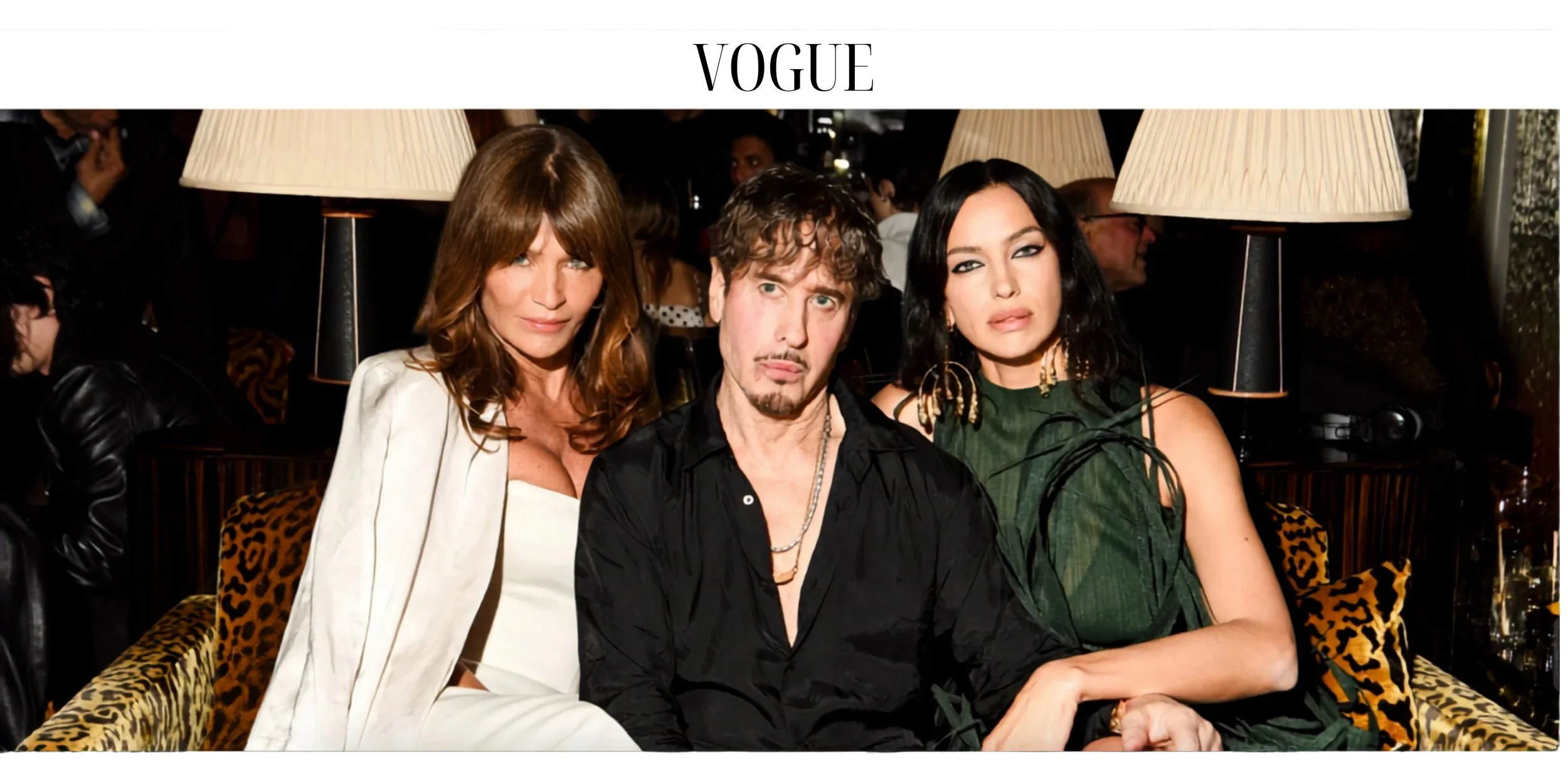 Steven Klein's birthday bash with Helena Christensen, and Irina Shayk