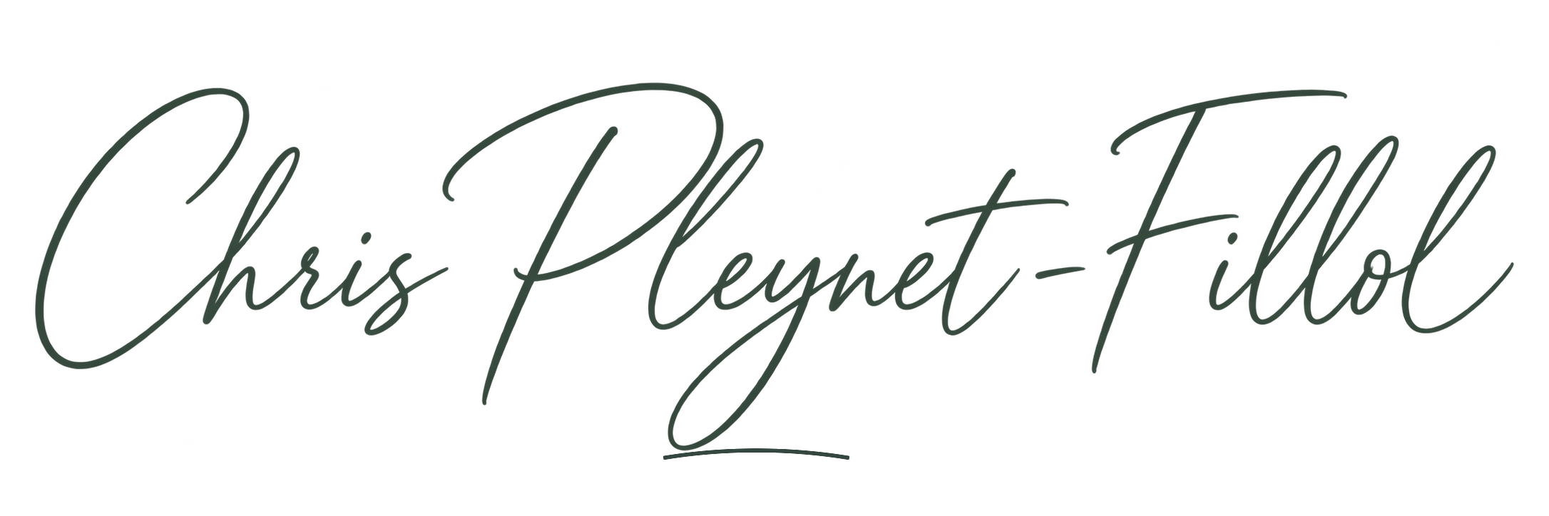 Texte en cursive disant 'Chris Peyret-Idol'