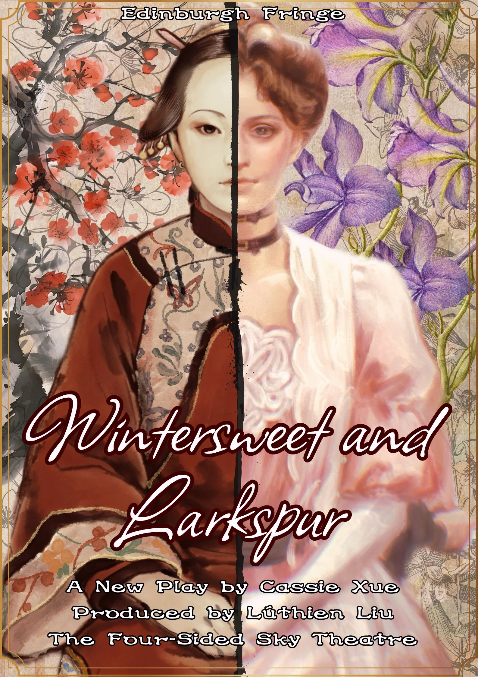 Wintersweet and Larkspur