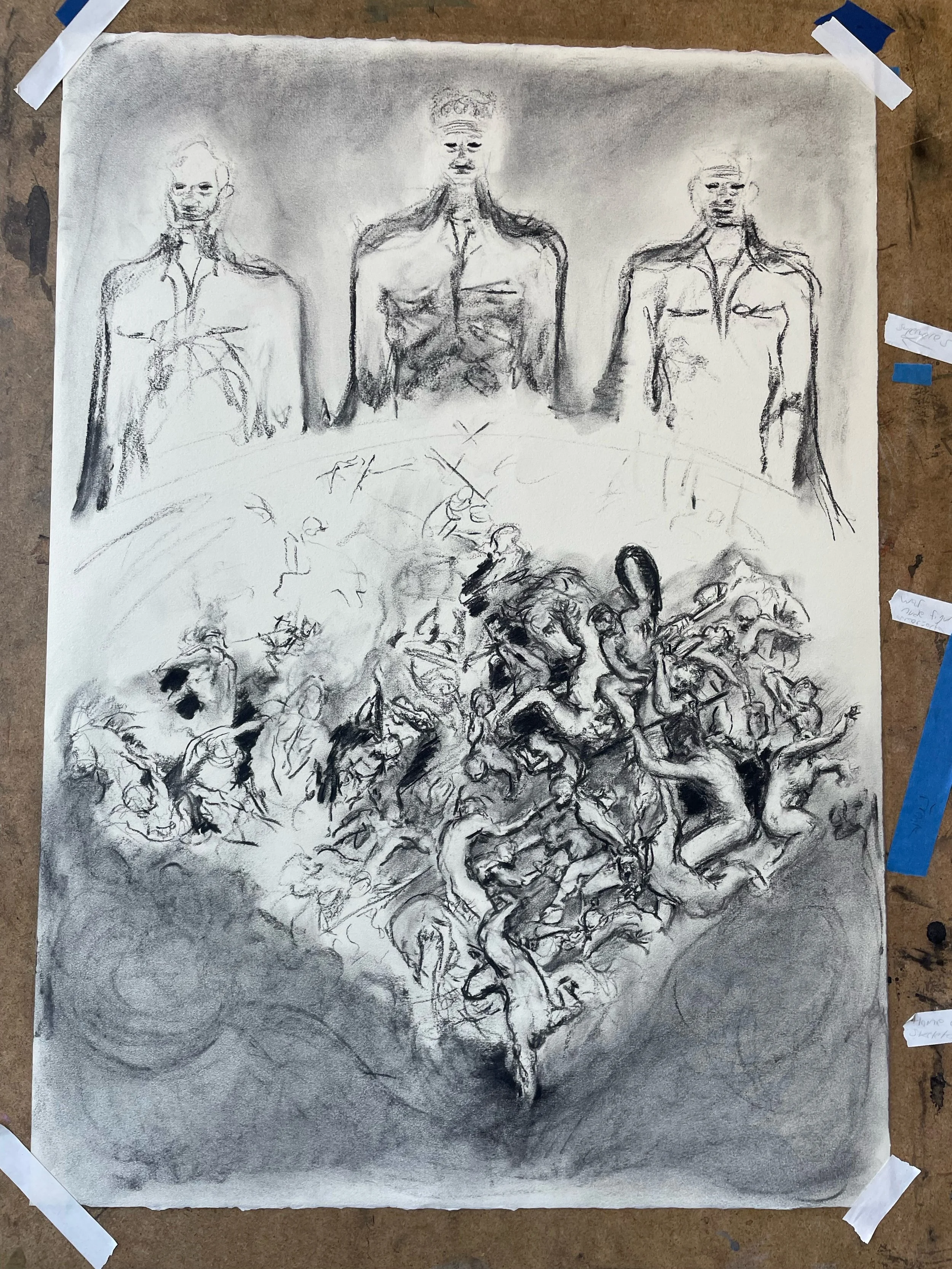 Large Format charcoal by Max Lobato