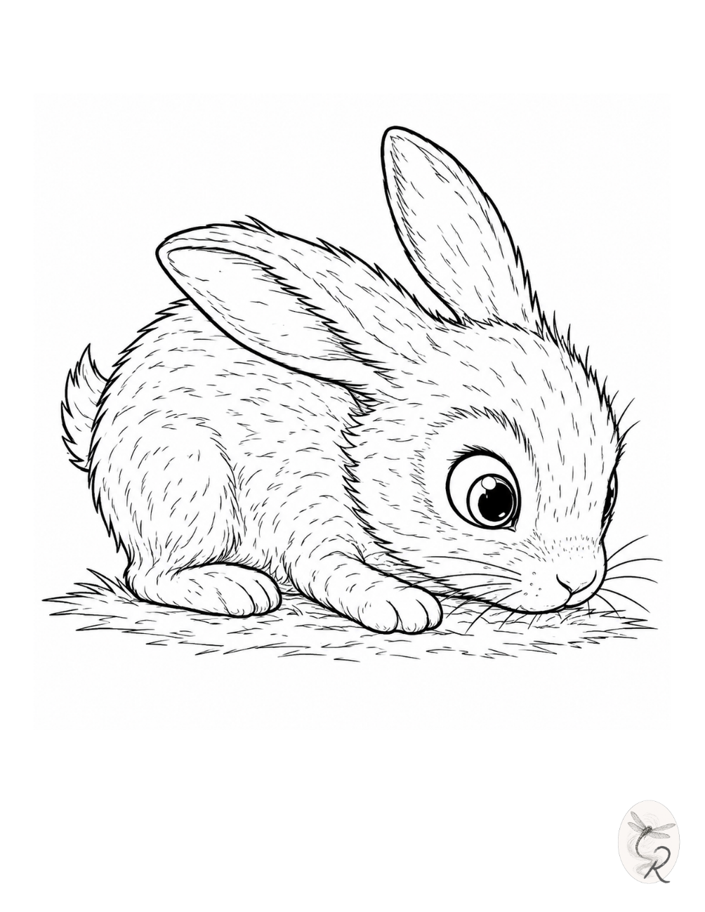 Sandy the Rabbit coloring page