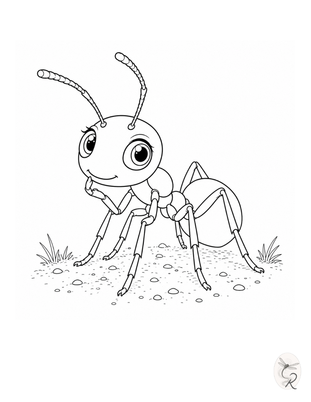 Anty the Ant coloring page