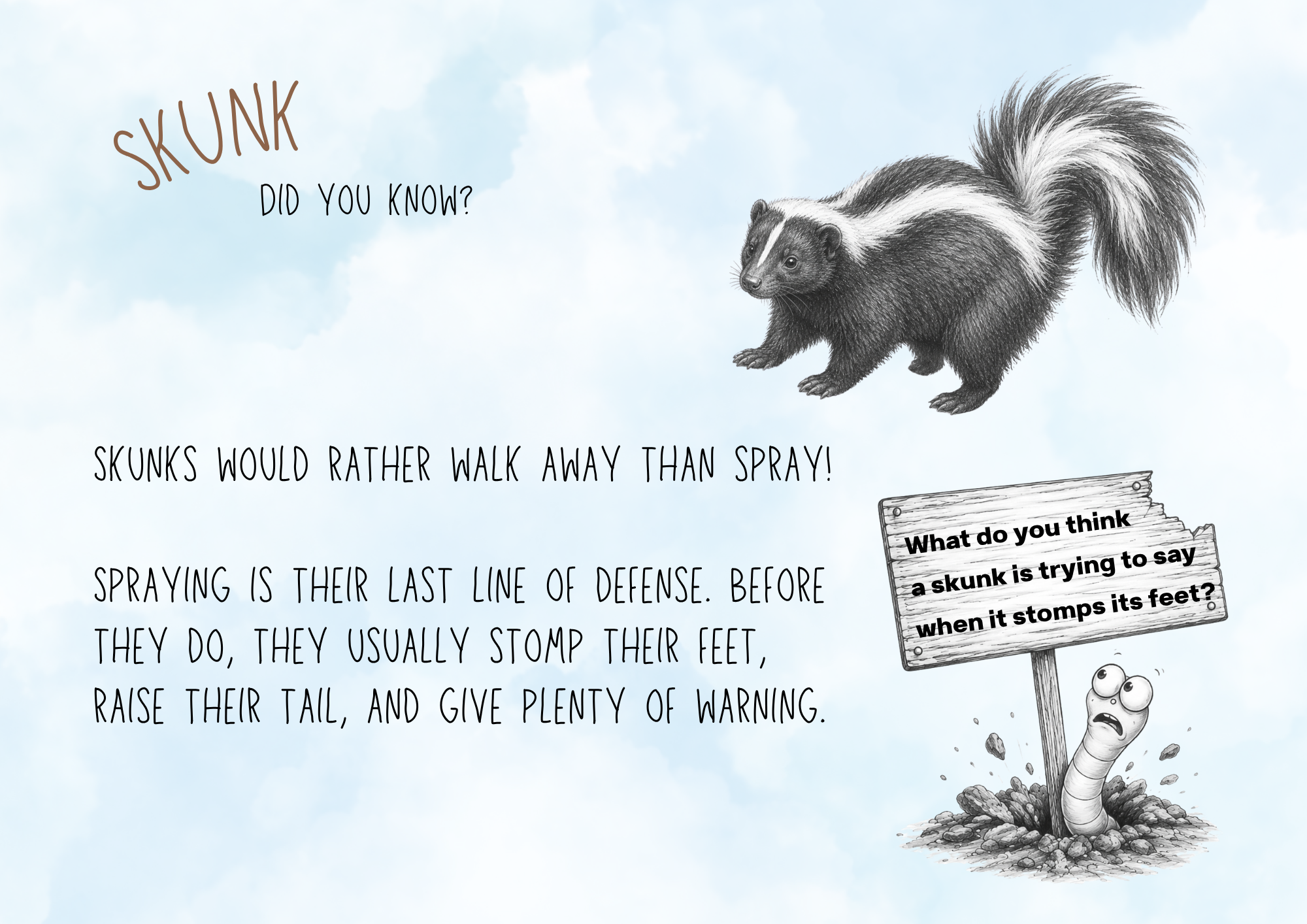 Skunk fact