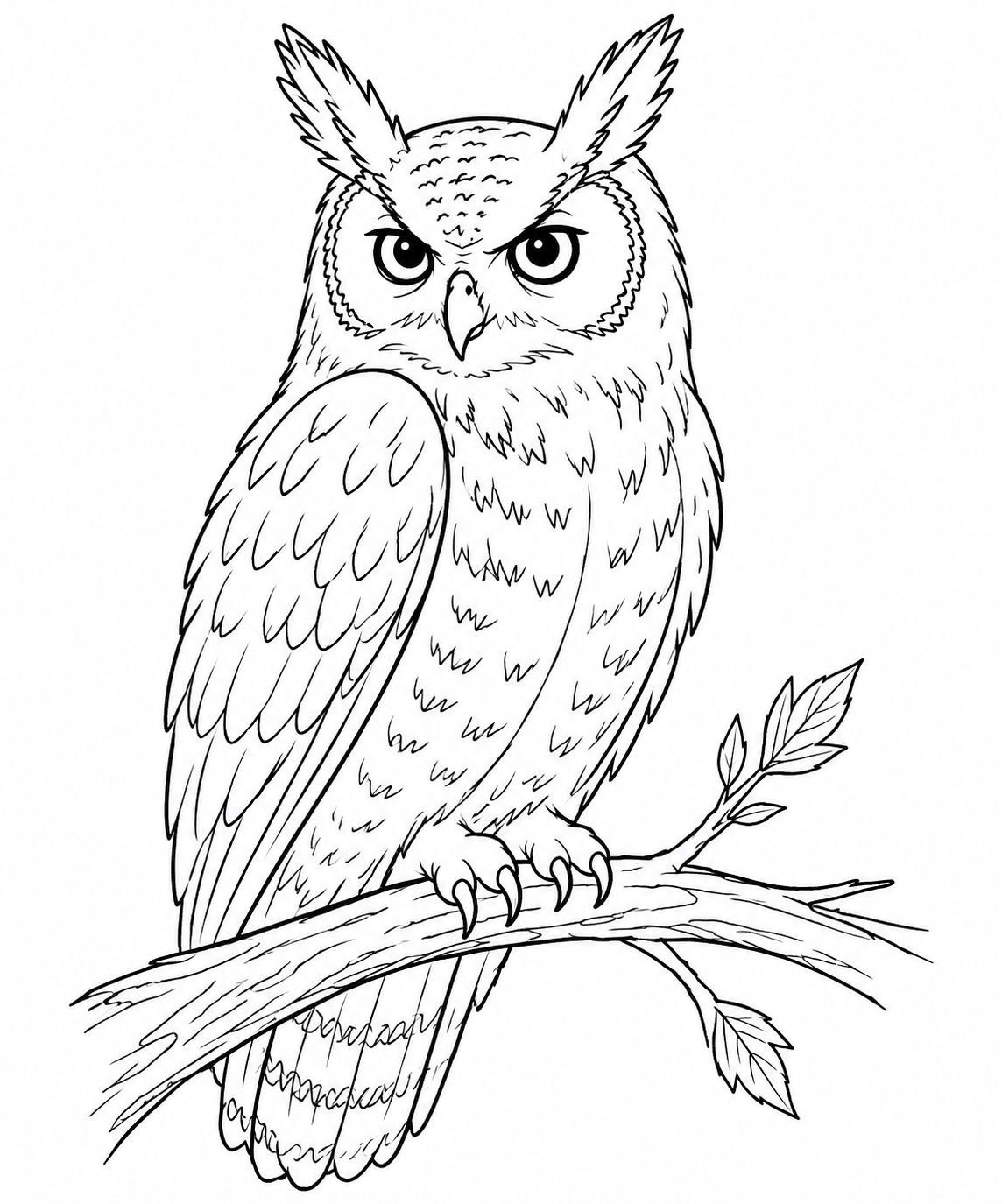Owl coloring page
