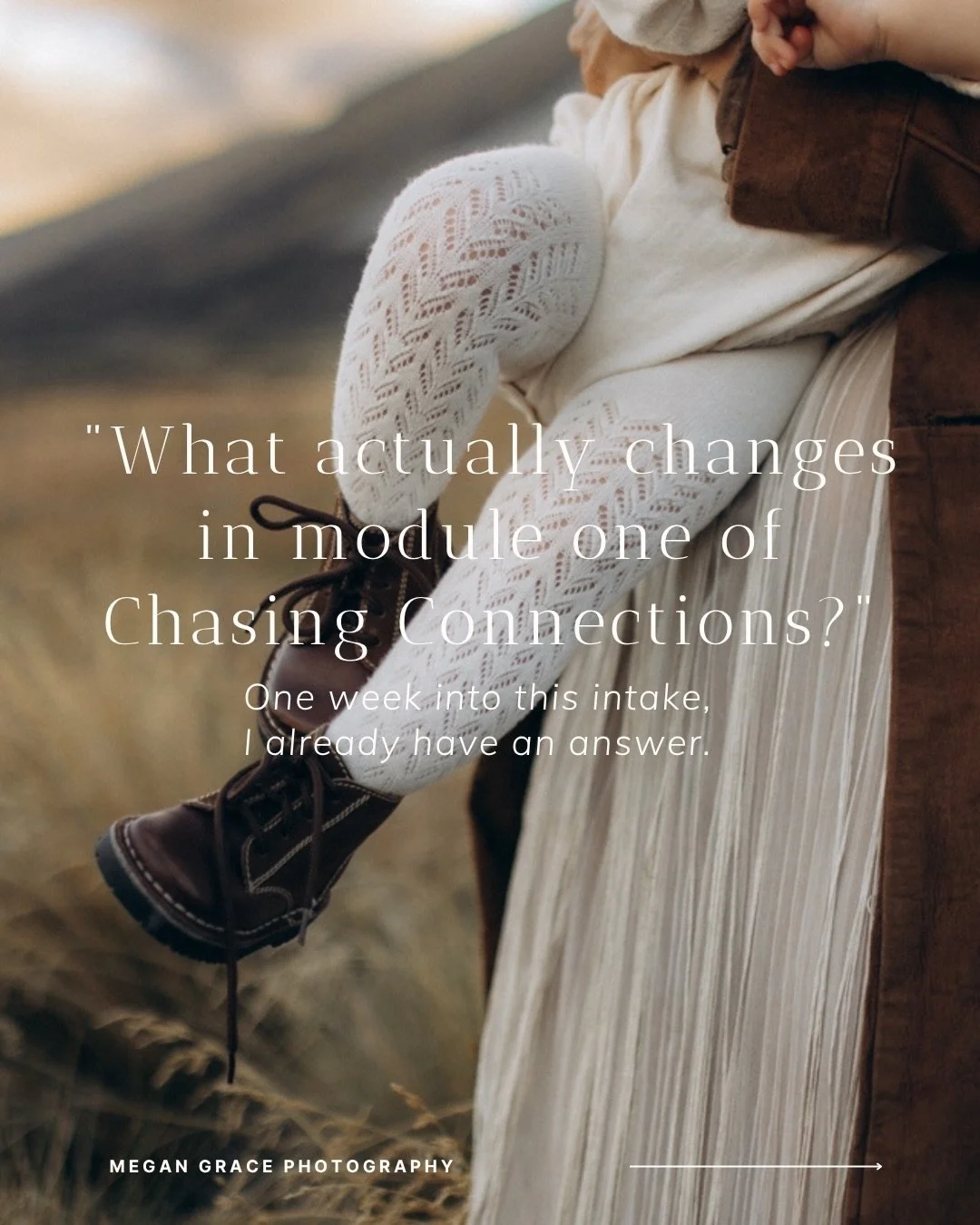 One week into this intake and already I&rsquo;m seeing exactly why I built Chasing Connections. 

Not because of anything technical - it&rsquo;s the shift in how people are relating to their clients, that quiet change in how they show up before the c