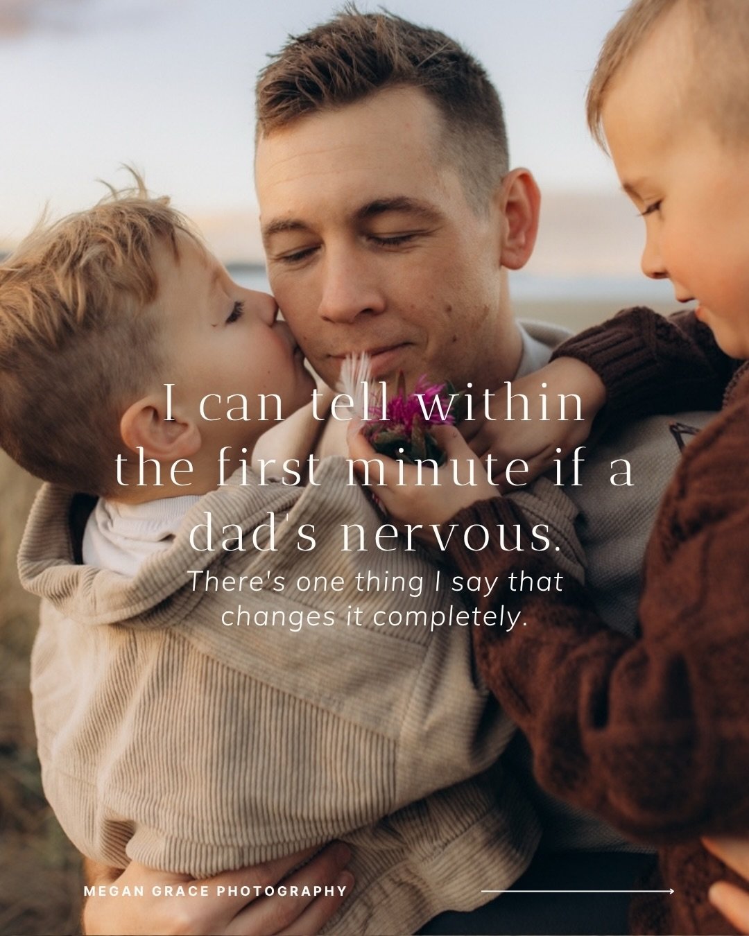 Dads carry a particular kind of nervousness into a session, even when they&rsquo;d never say so out loud 💞

After years of noticing it, I&rsquo;ve come to understand it usually comes down to one thing, they feel like they&rsquo;re the one being watc