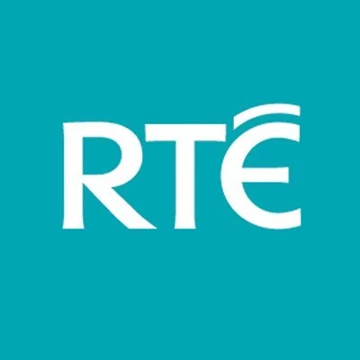 RTÉ logo on a teal background.