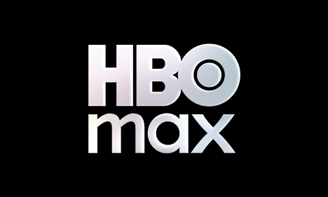 HBO Max logo with white text on a black background.