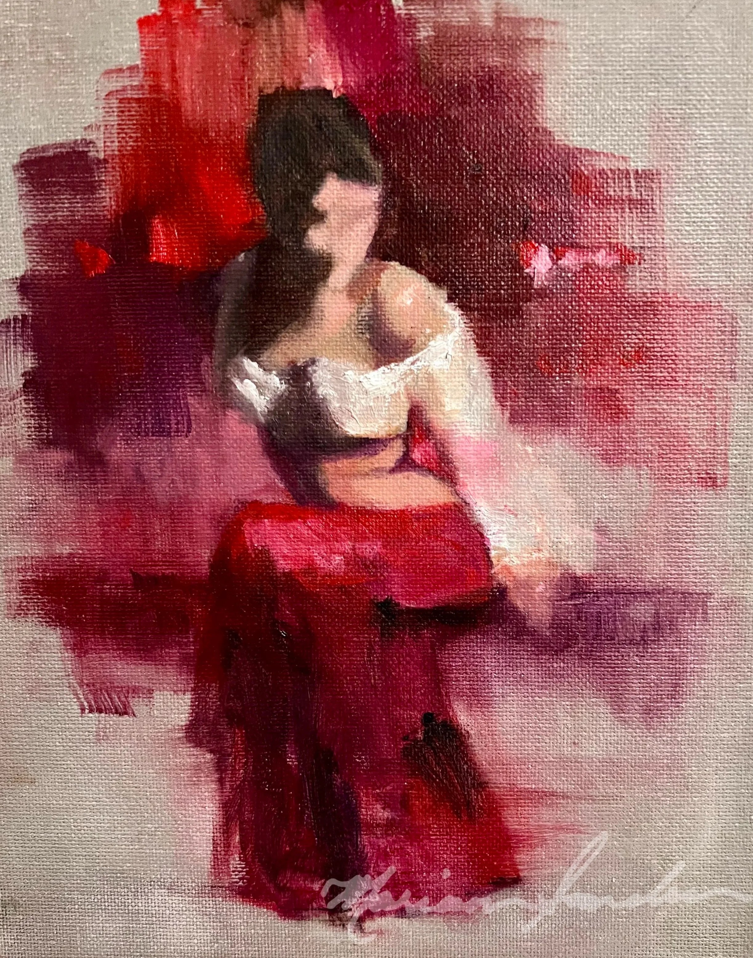 Woman in Red