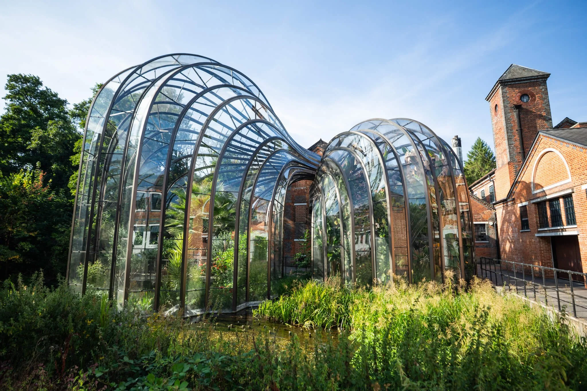 The green houses at the bombay sapphire distillery
