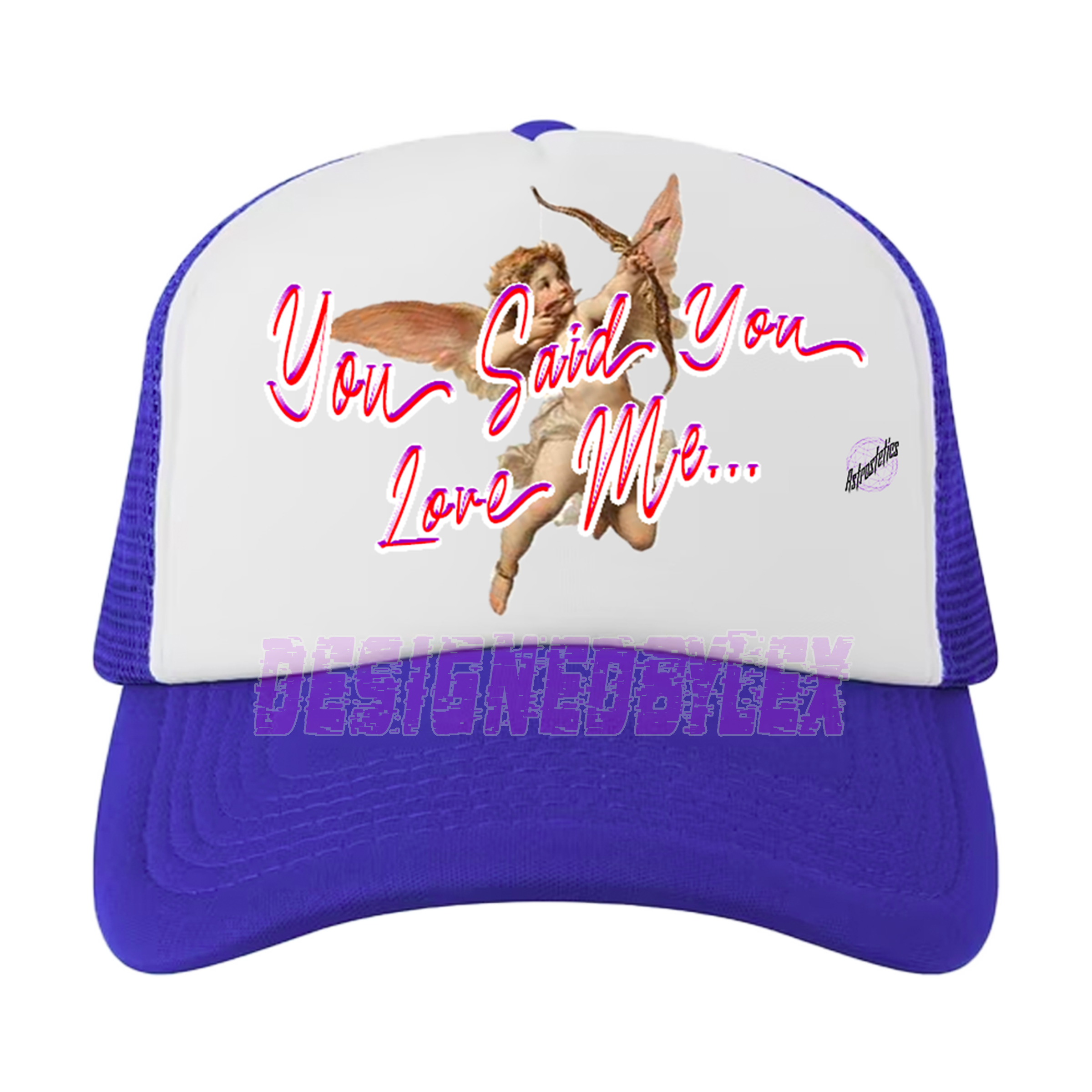 You Say You Love Me Blue Snapback