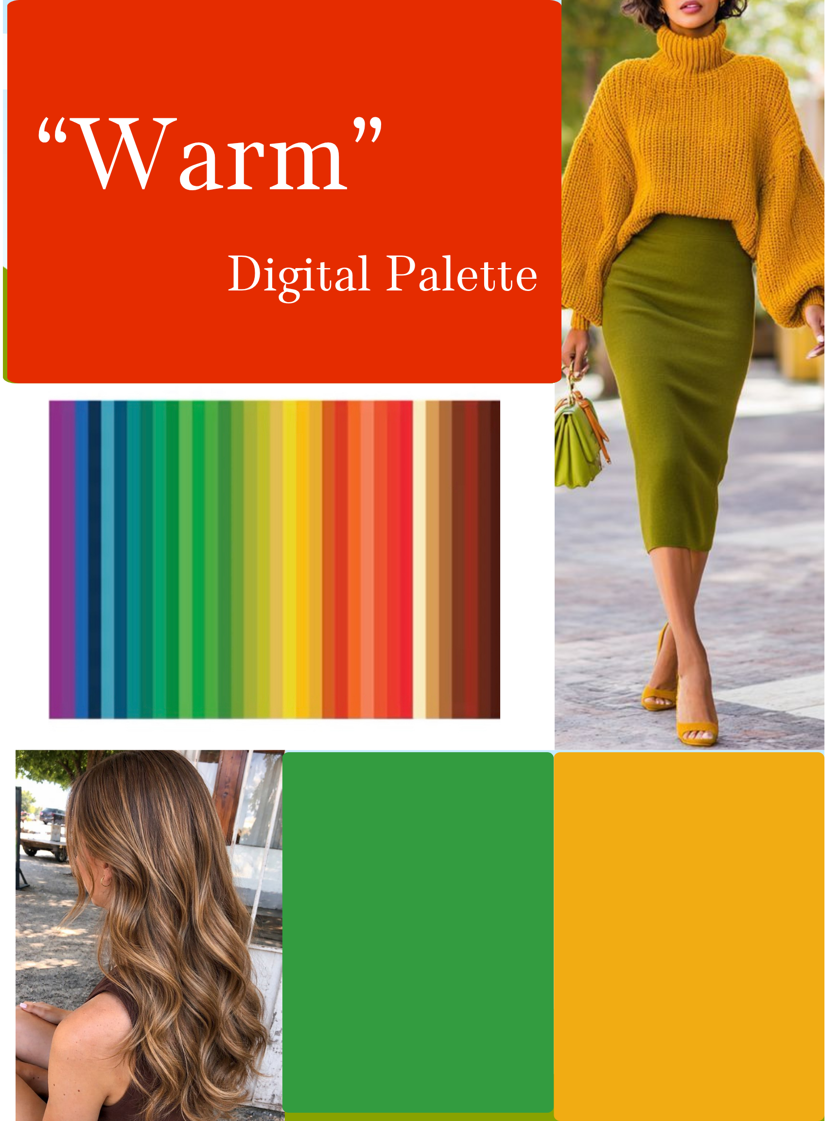 Digital Colour Analysis 9-Page Wallet/Guide: Warm Palette