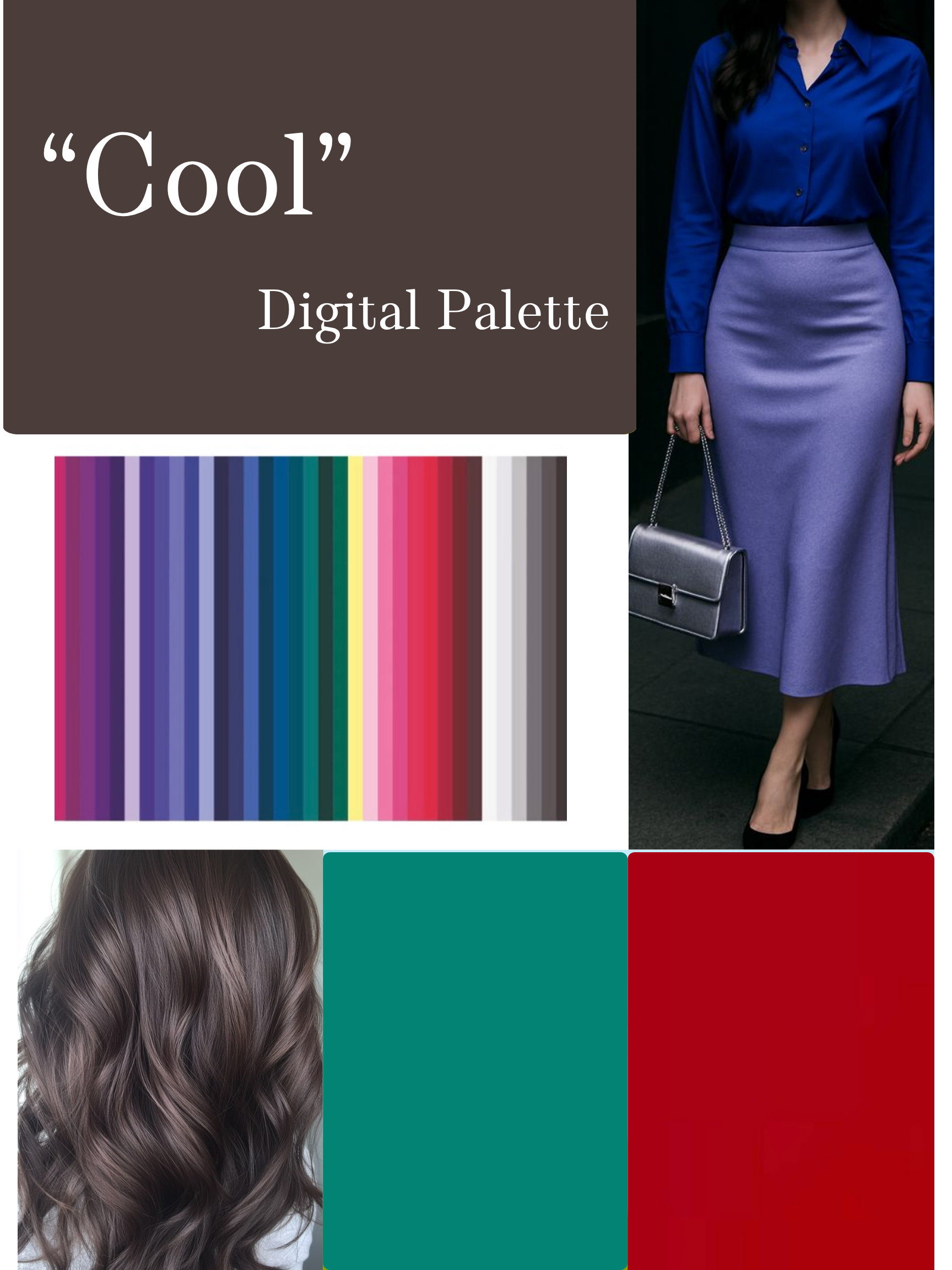 Digital Colour Analysis 9-Page Wallet/Guide: Cool Palette