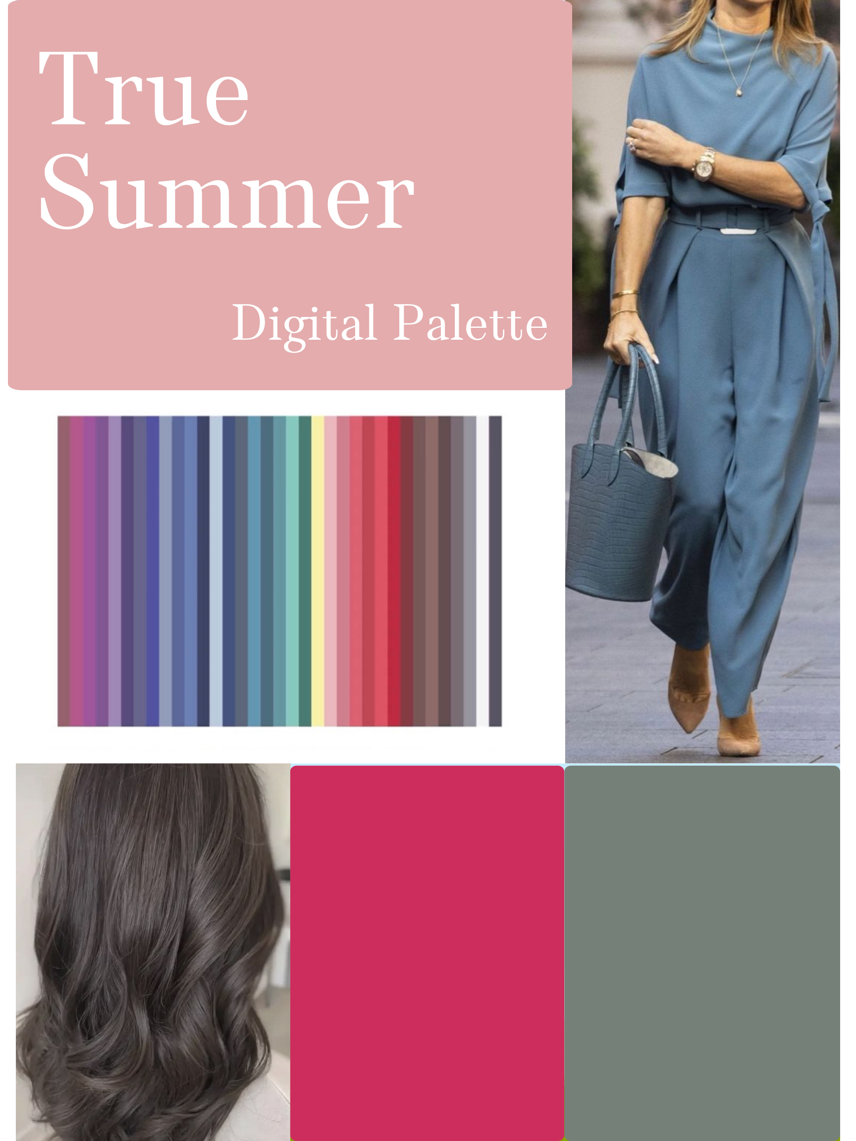 Digital Colour Analysis 9-Page Wallet/Guide: True Summer