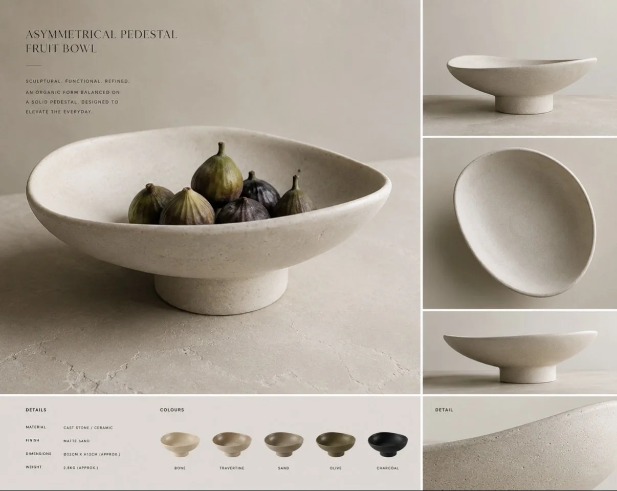 Asymmetrical Pedestal Fruit Bowl

- From R1 399