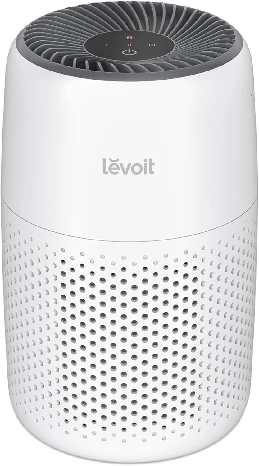 Levoit Air Purifiers for Bedroom Home Pets Dorm Room, Small Air Purifiers
Filter Cleaner with Fragrance Sponge, Filters Smoke, Allergens, Pet Dander, Odor, Dust, Office, Desktop, Core Mini-P, White