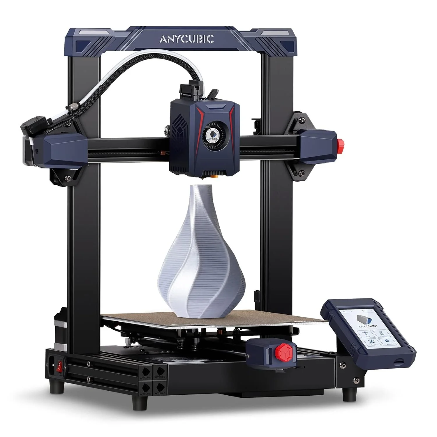 Anycubic Kobra 2 3D Printer, 6X Faster Firmware Upgrades 300mm/s Max Print Speed LeviQ 2.0 Auto Leveling with Dual-Gear Extrusion System Efficient Precise Delivery Fully Open Source 8.7"x8.7"x9.84"