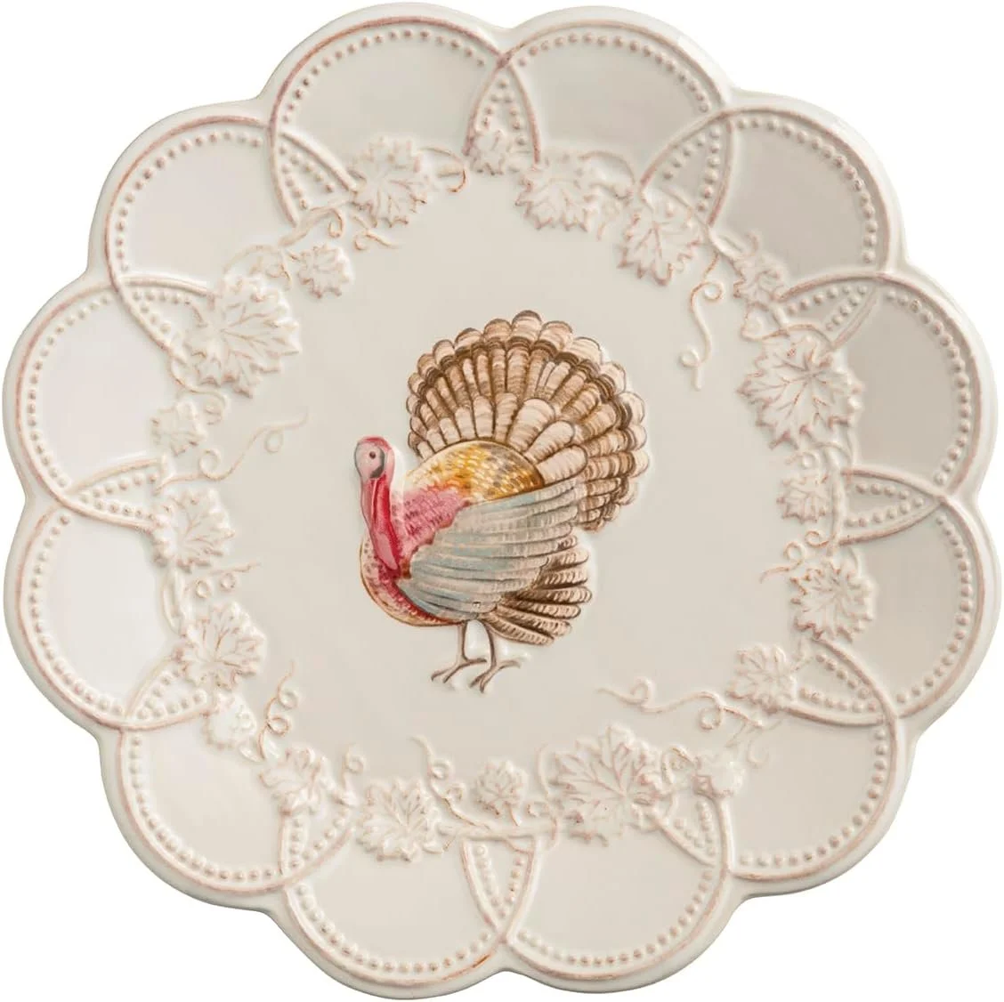 Mud Pie Thanksgiving Turkey Salad Plate